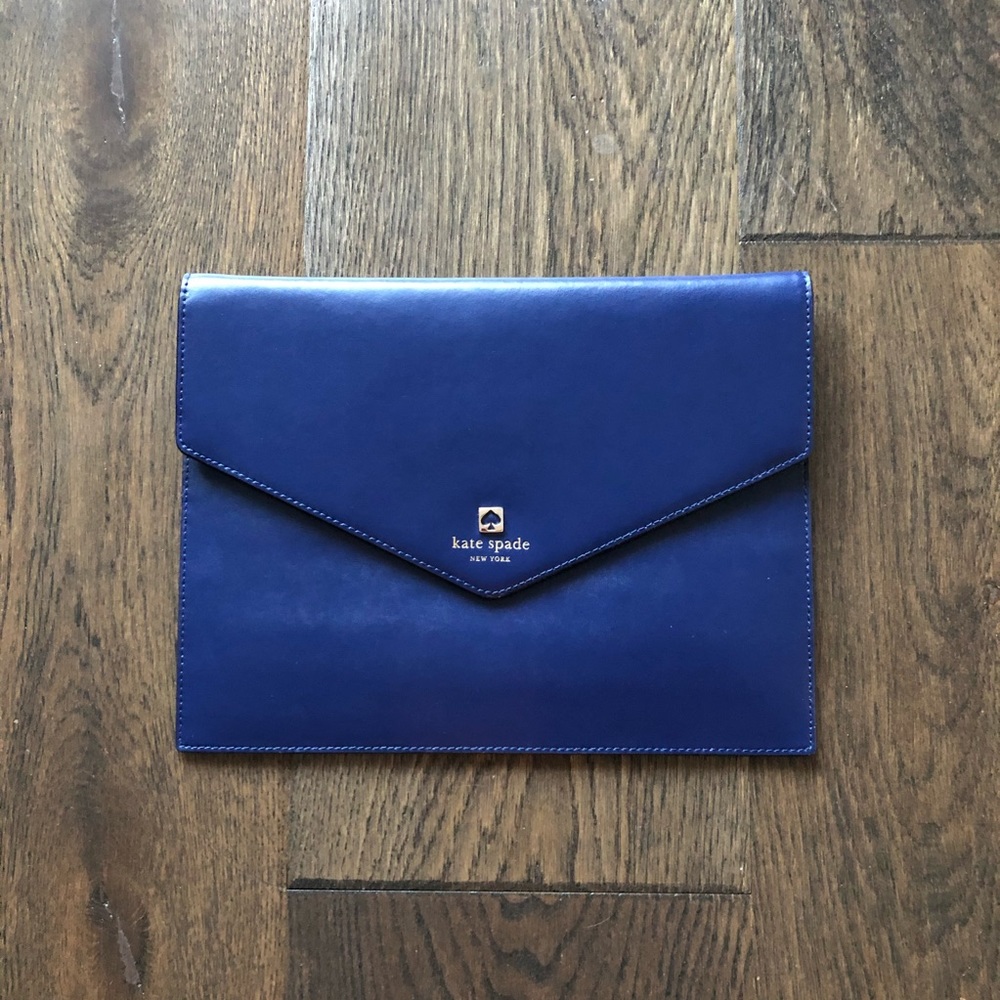 NWOT Kate Spade Navy Blue Envelope Clutch